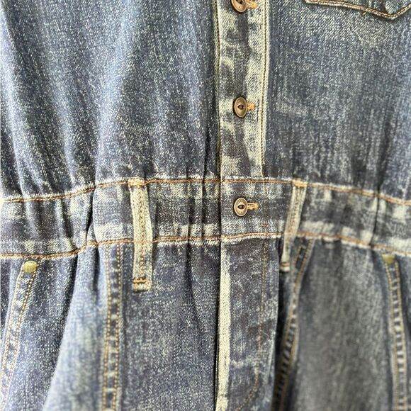 Rag & Bone Miramar Denim Cotton Romper Blue Women’s Size XS - Picture 12 of 14